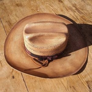 Hand Glazed Shantung Straw Hat